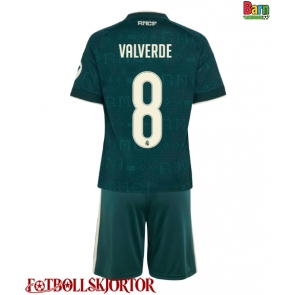 Real Madrid Federico Valverde #8 Borta Kläder Barn 2026-27 Kortärmad (+ Korta byxor)